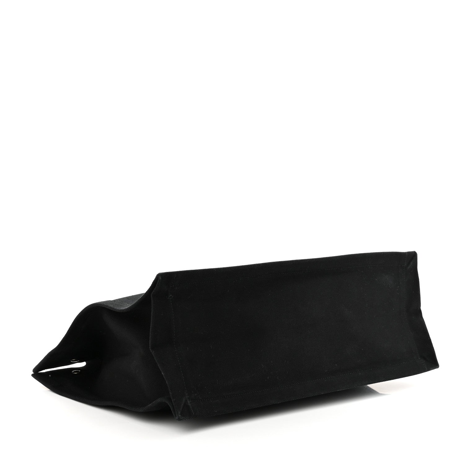 Saint Laurent Linen Calfskin Rive Gauche Tote Black 4 of 10