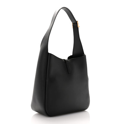 Saint Laurent Smooth Calfskin Small Le 5 A 7 Soft Hobo Black 3 of 10