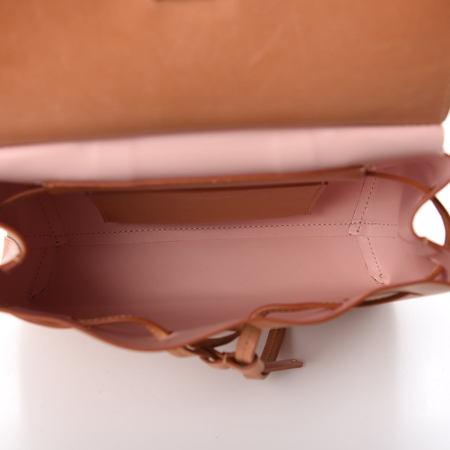 Calfskin Mini Mini Lady Bag Camello Rosa