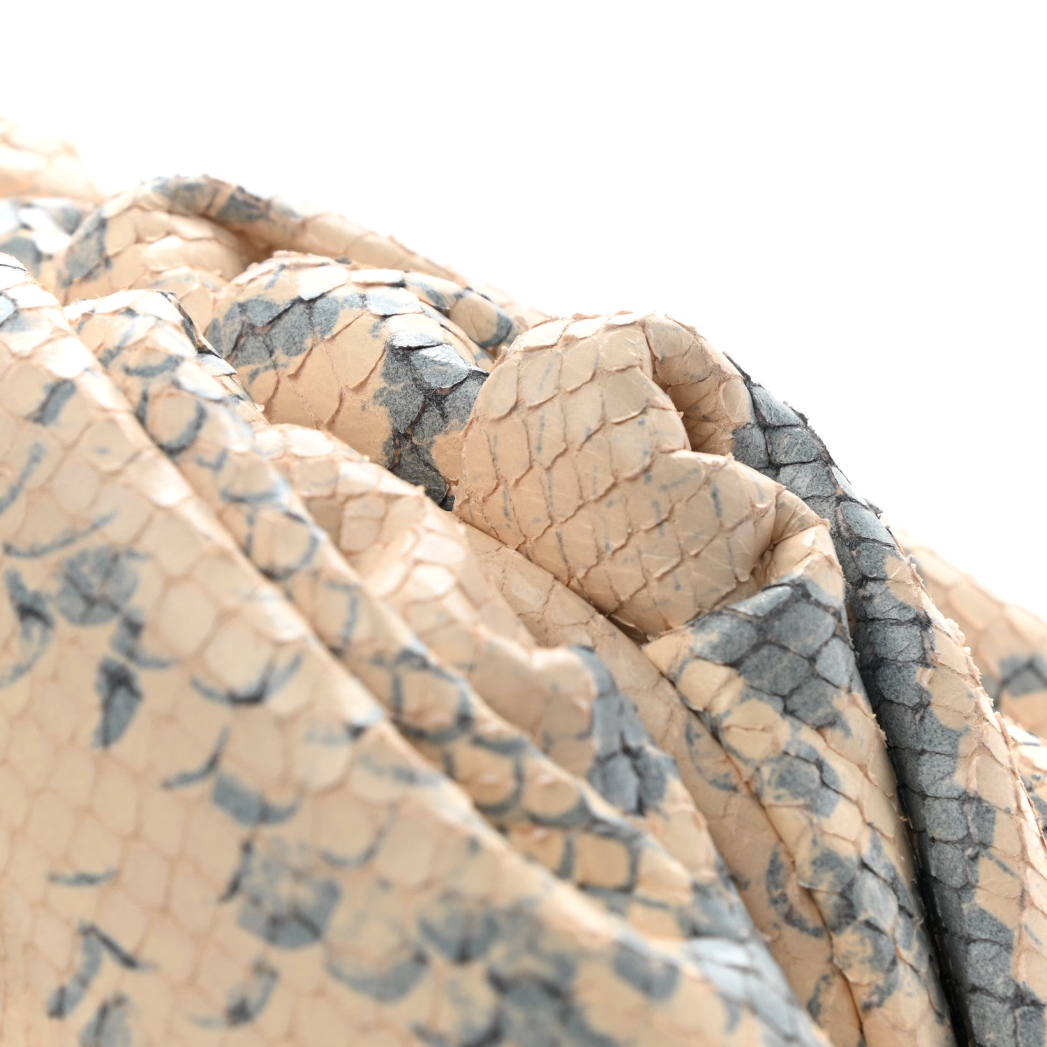 Bottega Veneta Goatskin Python Embossed Teen Pouch Cantaloupe 7 of 9