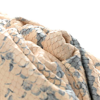 Bottega Veneta Goatskin Python Embossed Teen Pouch Cantaloupe 7 of 9