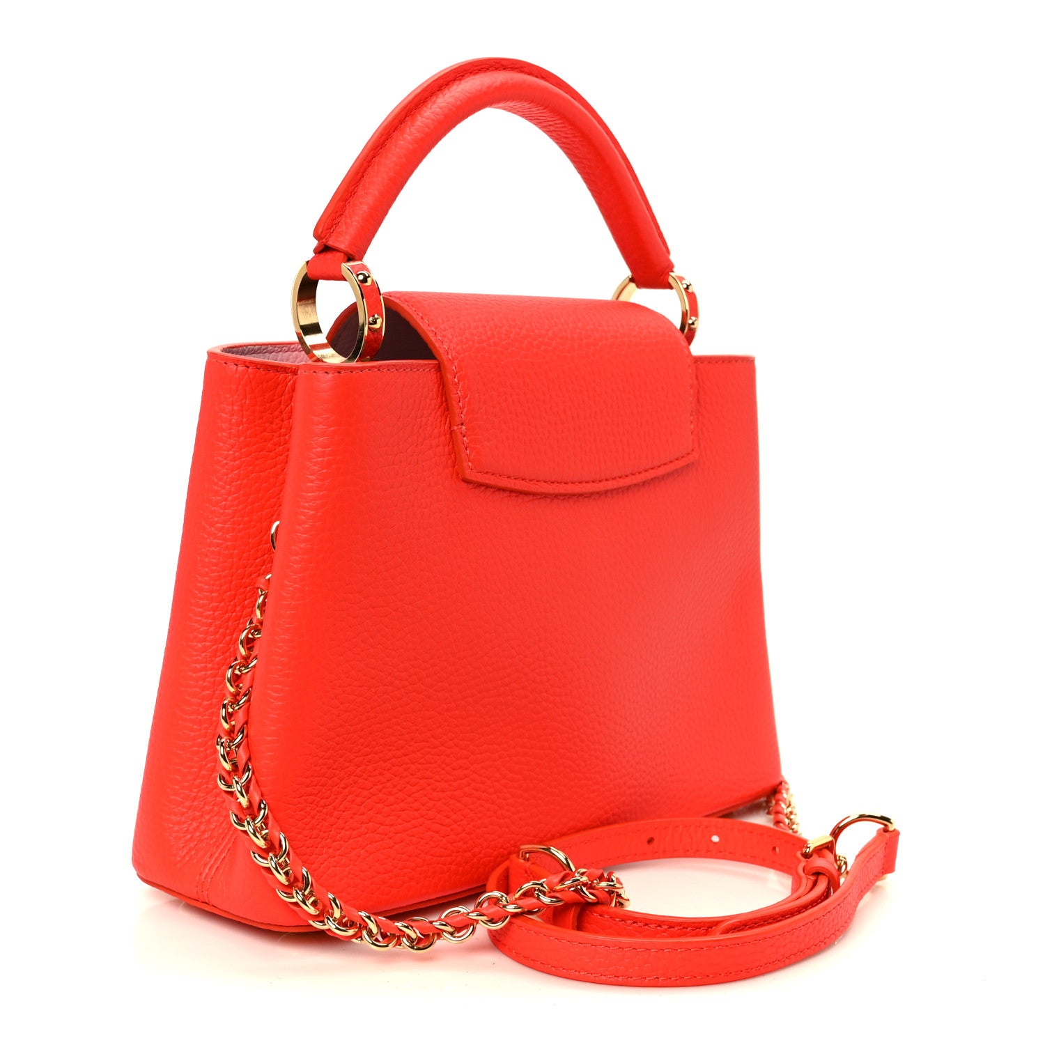 Louis Vuitton Taurillon Capucines BB Tonic Orange 3 of 9