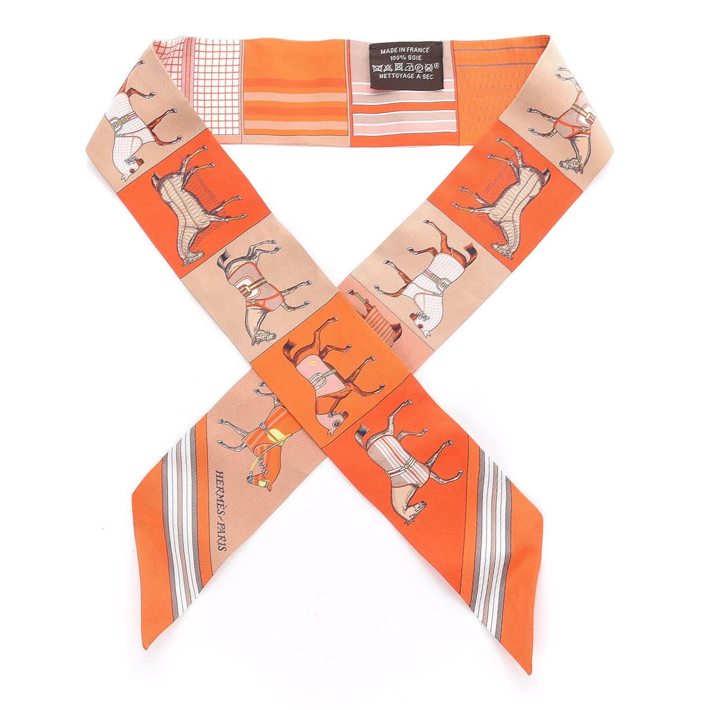 Silk Couvertures Nouvelles Twilly Orange Jaune Capucine