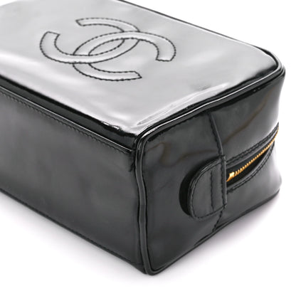 Chanel Patent Timeless CC Cosmetic Pouch Black 11 of 11