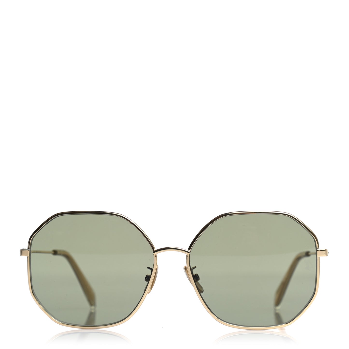 60MM Metal Hexagonal Sunglasses CL40175U Gold