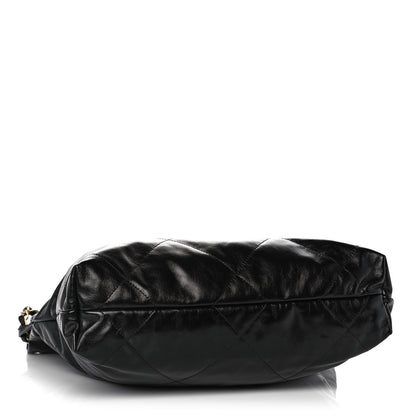 Chanel Shiny Calfskin Quilted Small Chanel 22 Black 5 of 12