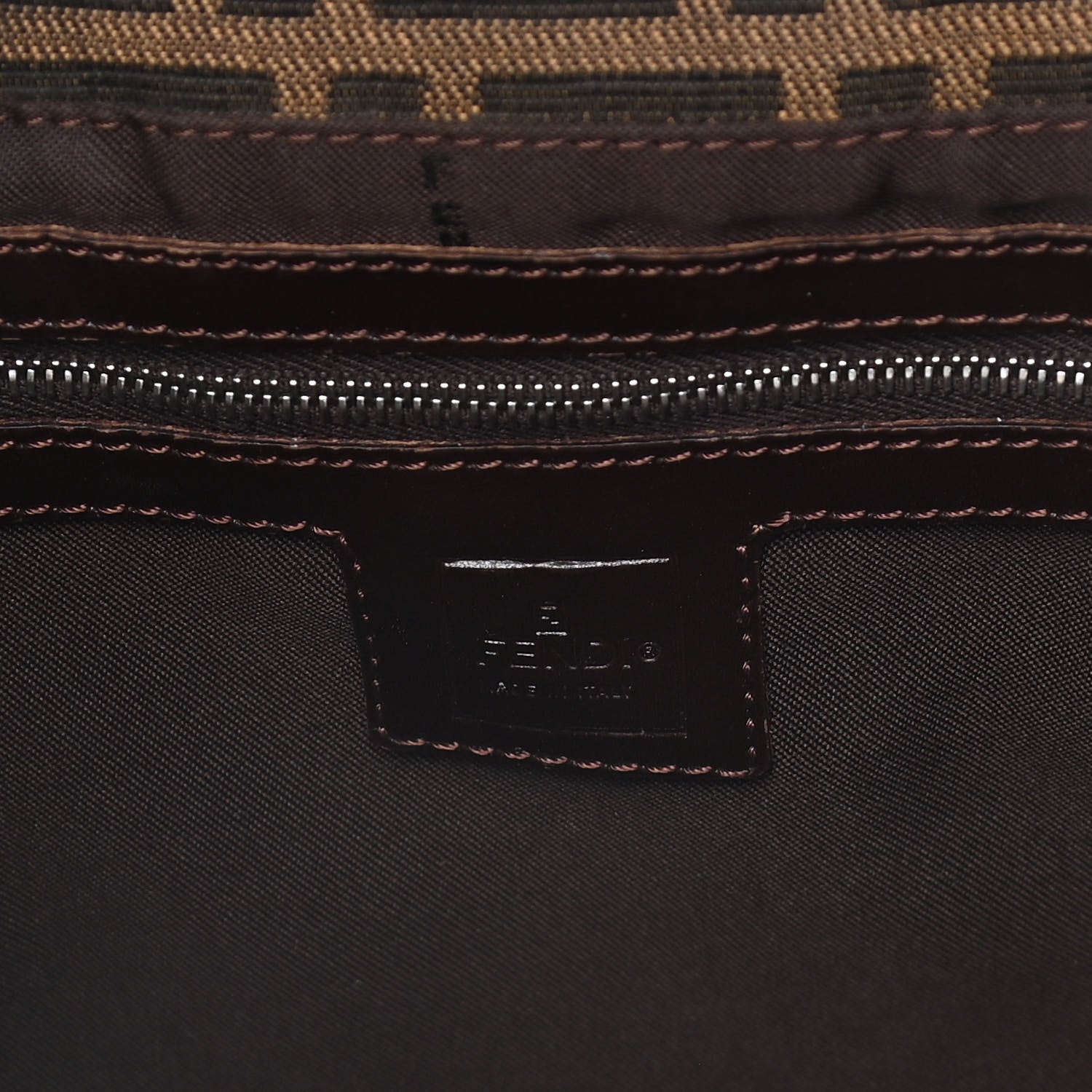 Fendi Zucca Shoulder Bag Tobacco 7 of 22