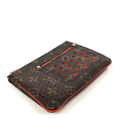 Louis Vuitton Monogram Perforated Pochette Plat Orange 4 of 7