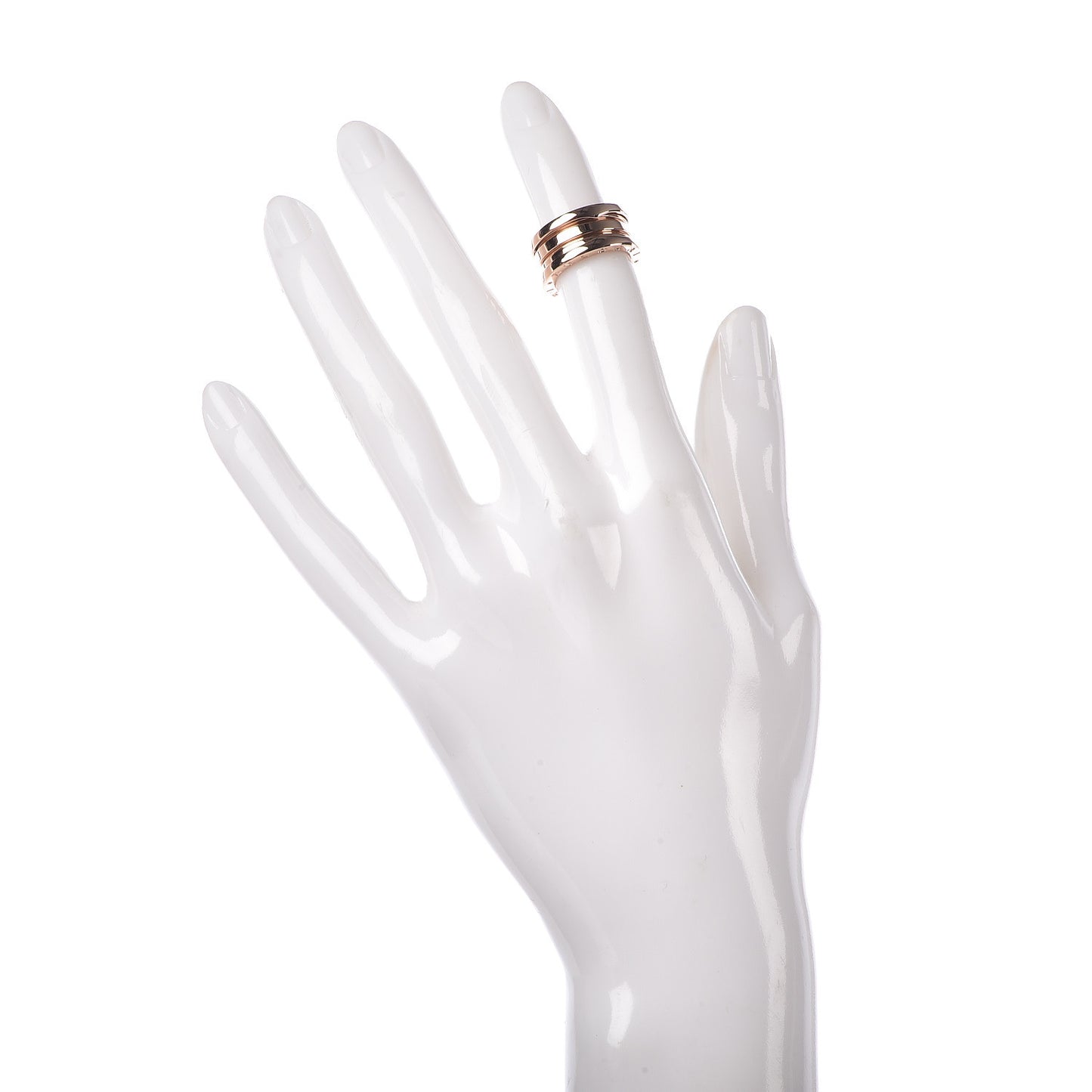 18K Rose Gold B.Zero1 Three-Band Ring 45 3.25