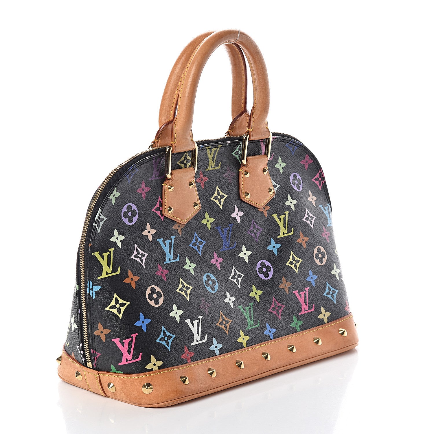 Louis Vuitton Monogram Multicolor Alma Black 2 of 9