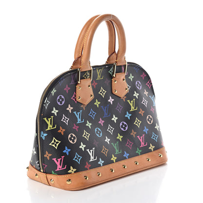 Louis Vuitton Monogram Multicolor Alma Black 2 of 9