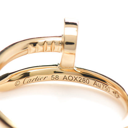 Cartier 18K Yellow Gold Juste Un Clou Ring 58 8.25 4 of 5