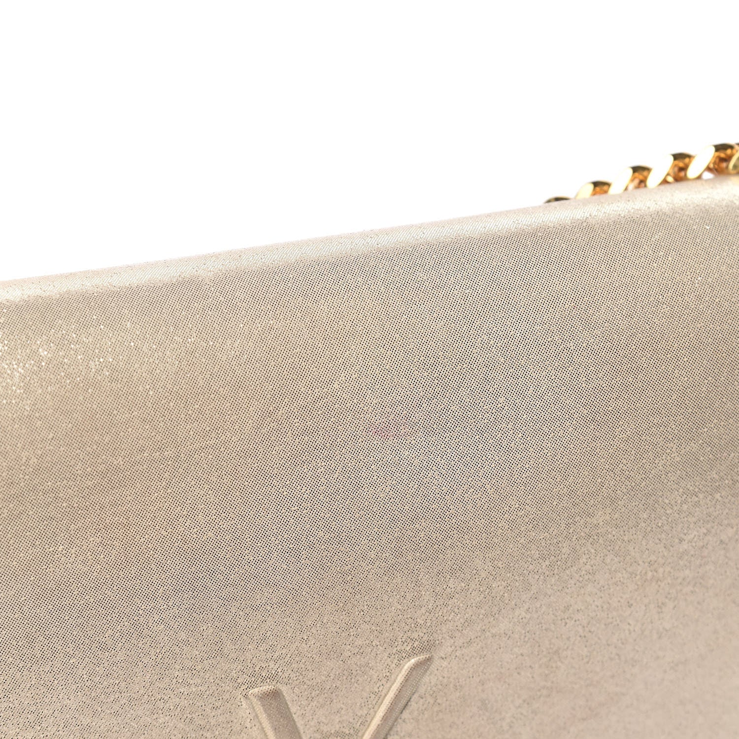 Saint Laurent Metallic Fabric Medium Monogram Kate Satchel Gold 10 of 19