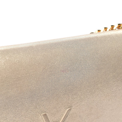 Saint Laurent Metallic Fabric Medium Monogram Kate Satchel Gold 10 of 19