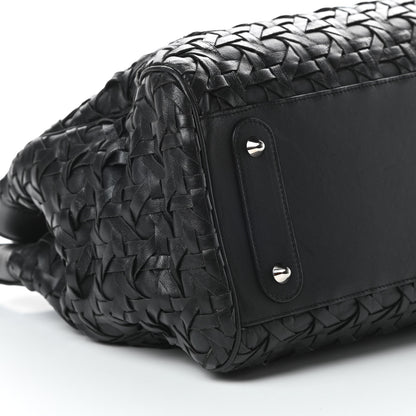 Christian Dior Lambskin Woven Lady Dior Avenue Tote Black 9 of 12
