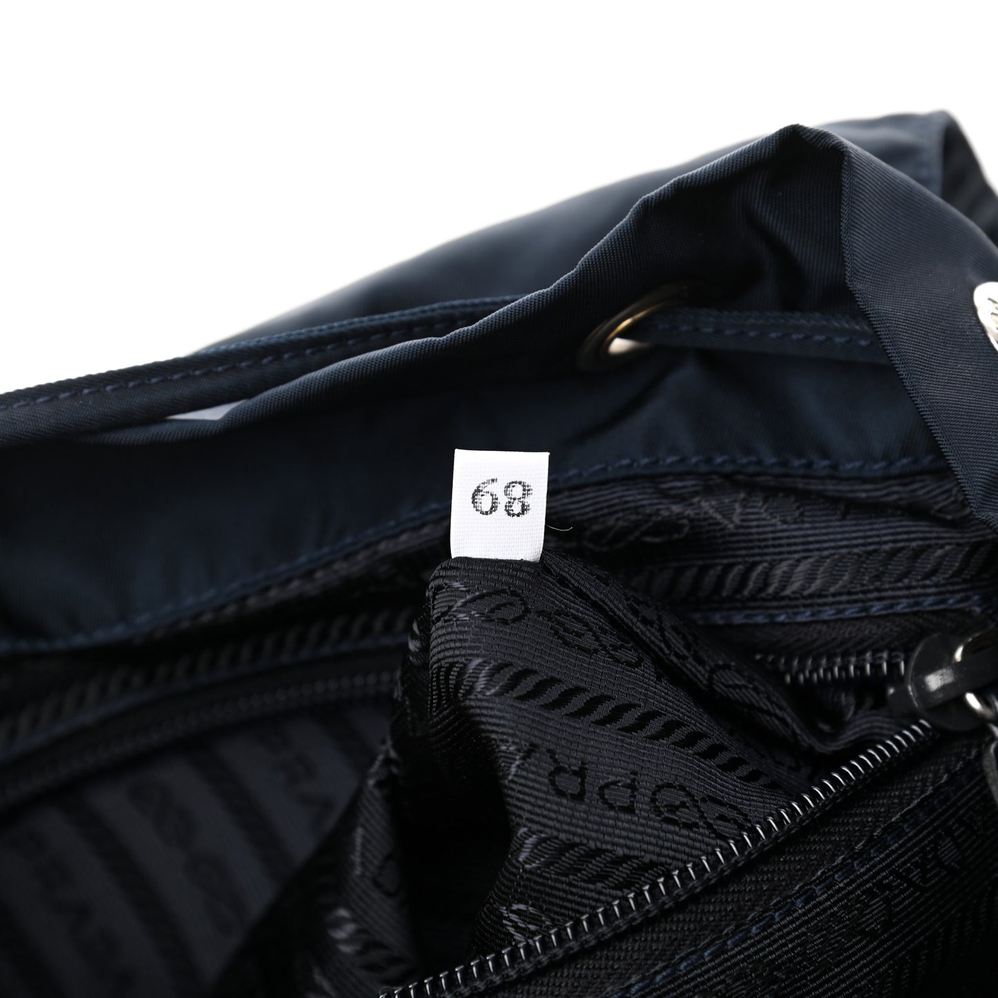 Tessuto Nylon Saffiano Medium Backpack Blue