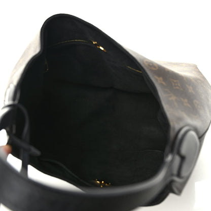 Louis Vuitton Monogram Flower Hobo Black 5 of 10