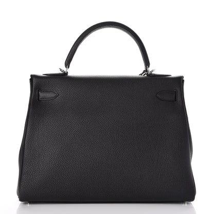 Hermes Togo Kelly Retourne 32 Black 6 of 39