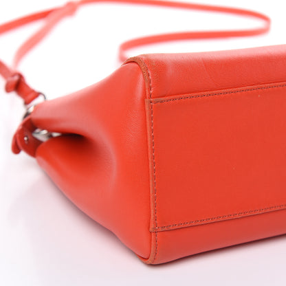 Fendi Nappa Mini Peekaboo Iconic Satchel Papavero 9 of 18