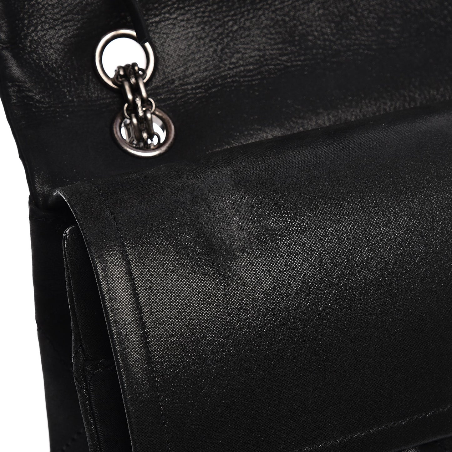 Iridescent Calfskin Quilted 2.55 Reissue 227 Flap Black