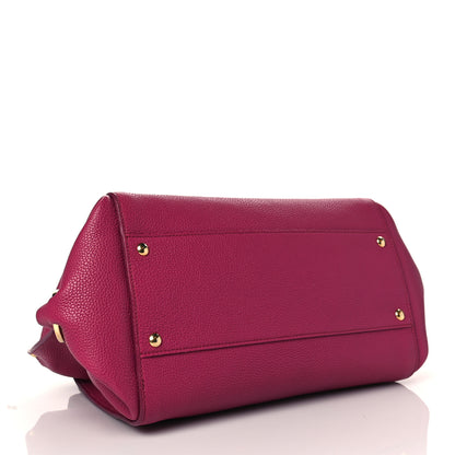 Salvatore Ferragamo Calfskin Sofia Satchel Pink 3 of 8