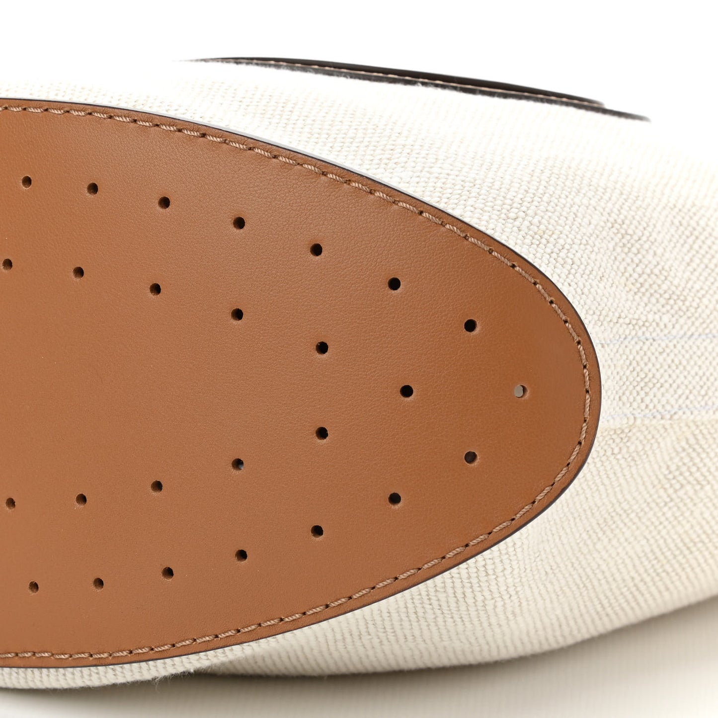 Linen Canvas Supple Calfskin Pin Daily Surpique Bucket Naturel