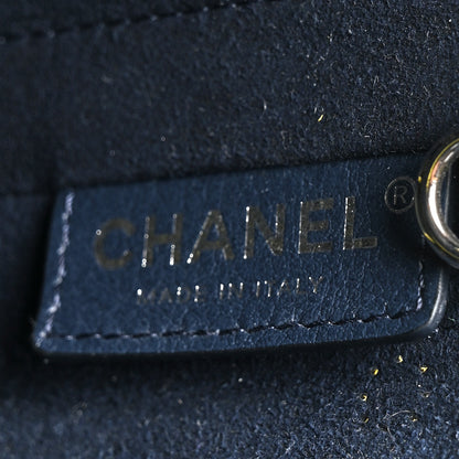 Chanel Calfskin Small Logo Eyelets Shopping Tote Yellow 5 of 15