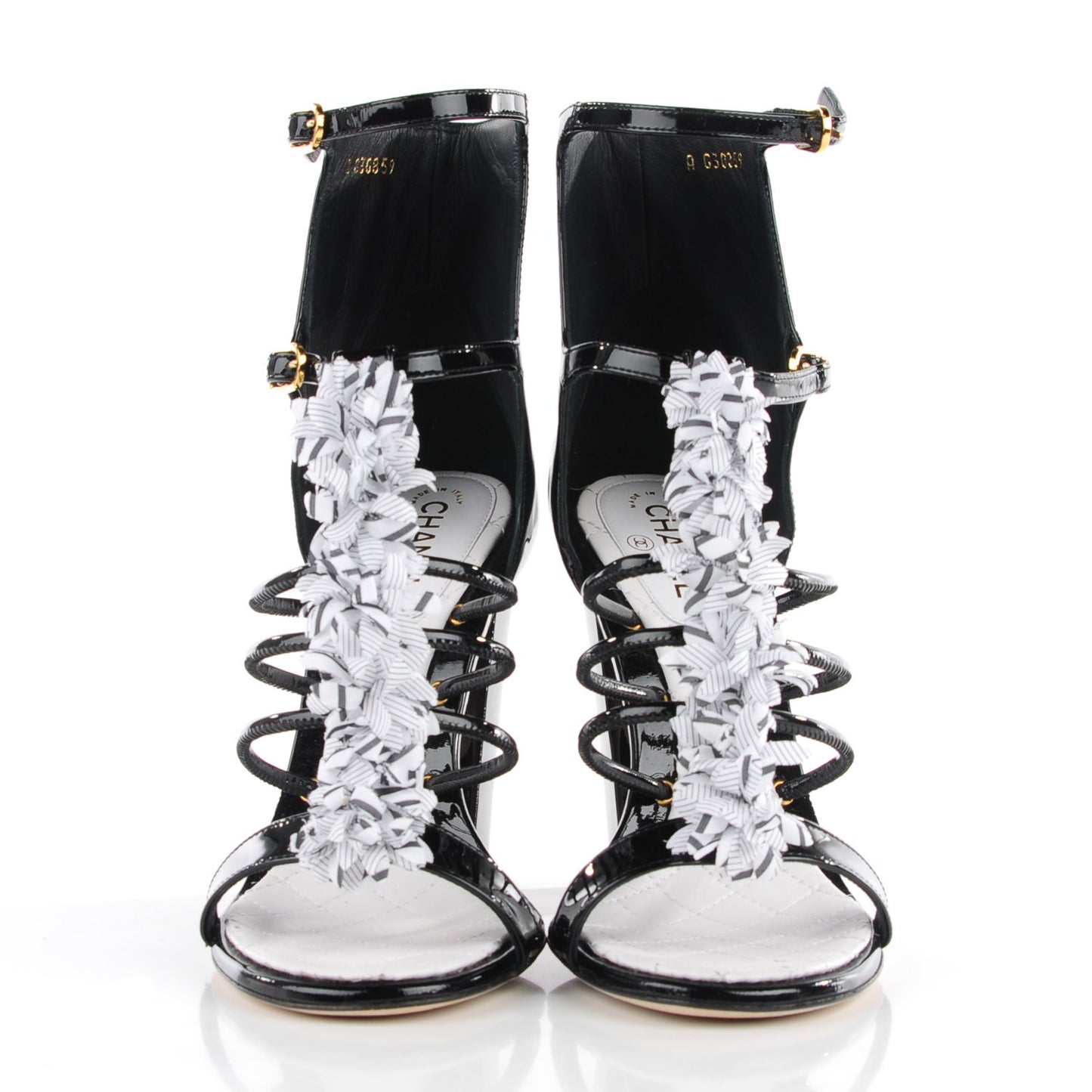 Patent CC Sandals 39 Black