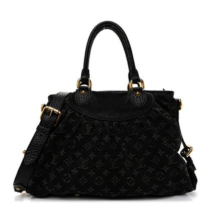 Louis Vuitton Denim Neo Cabby MM Black 1 of 11