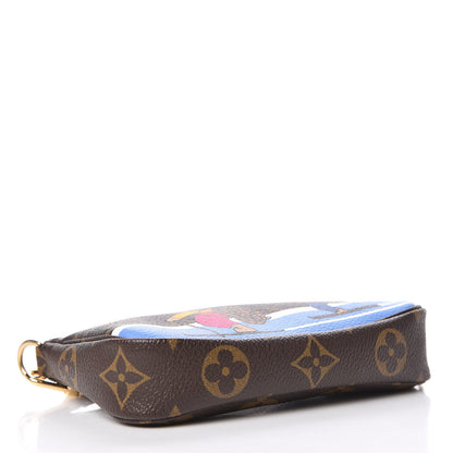 Louis Vuitton Monogram 2018 Christmas Animation Mini Bears Pochette Accessories 4 of 9