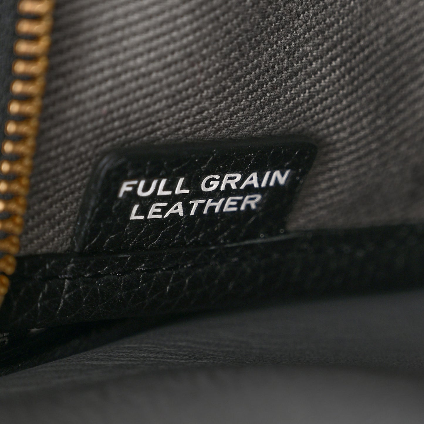 Grained Calfskin Small The Tote Bag Black