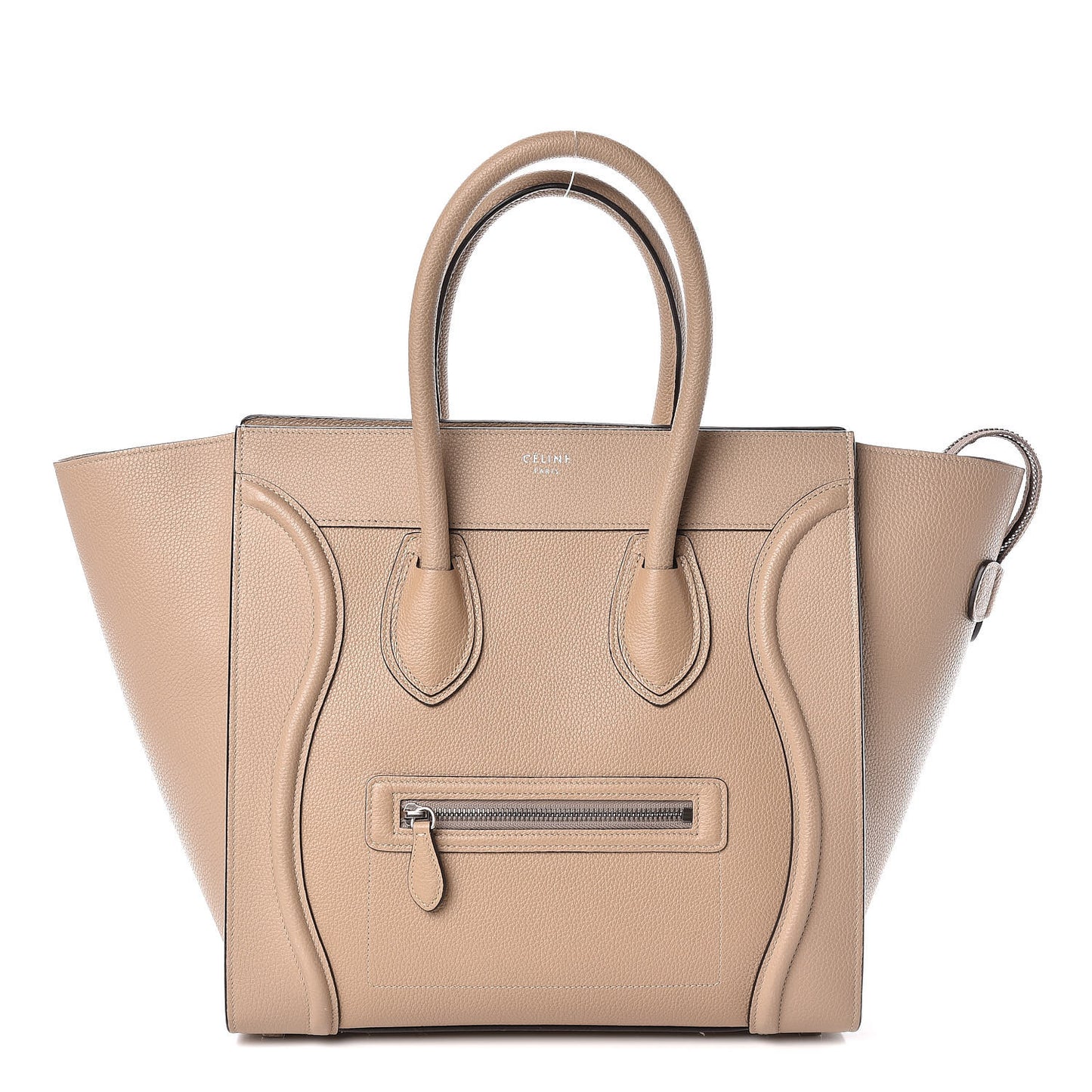 Drummed Calfskin Mini Luggage Dune
