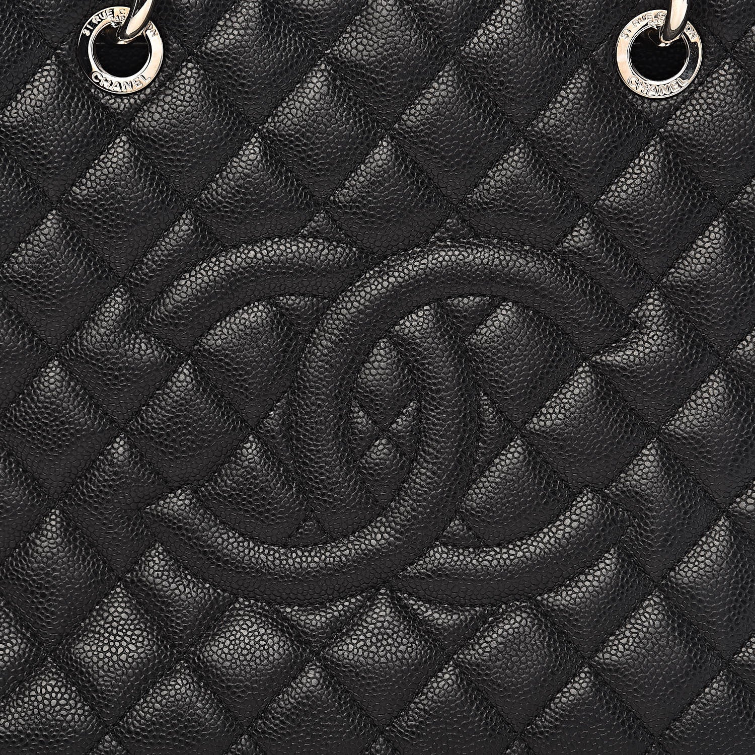 Chanel Caviar Quilted Grand Shopping Tote GST Black 10 of 10