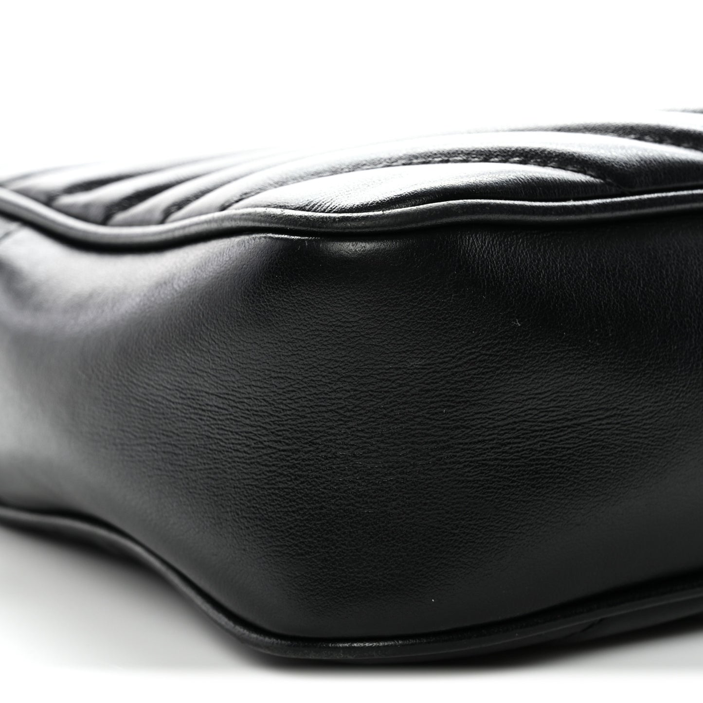 Calfskin Matelasse Monogram Lou Camera Bag Black