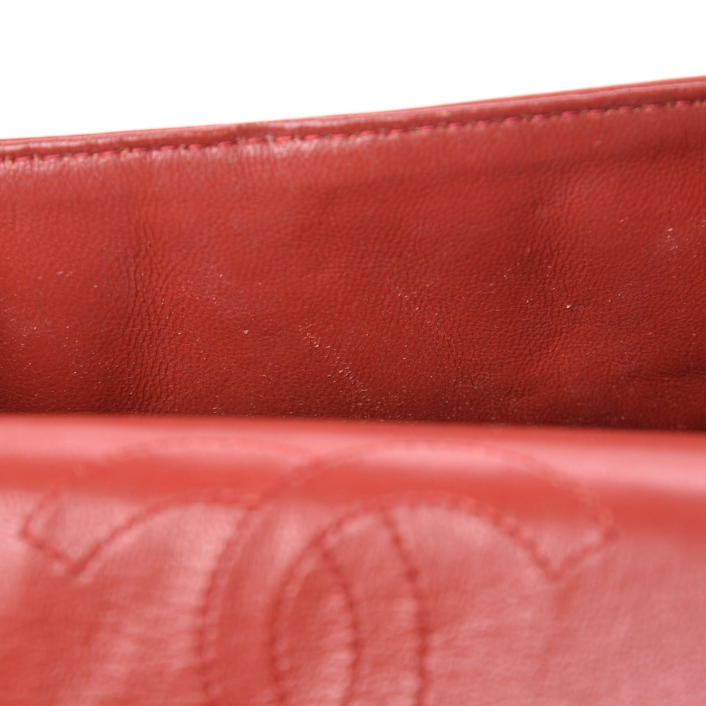 Aged Calfskin Quilted 2.55 Reissue 224 Flap Red