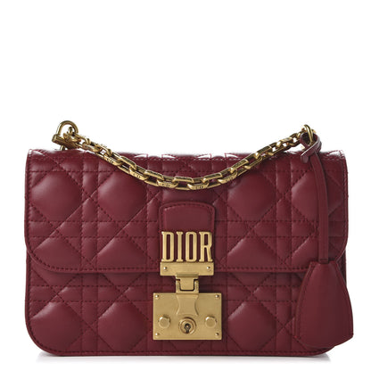 Christian Dior Lambskin Cannage Small Dioraddict Flap Bag Red 1 of 9