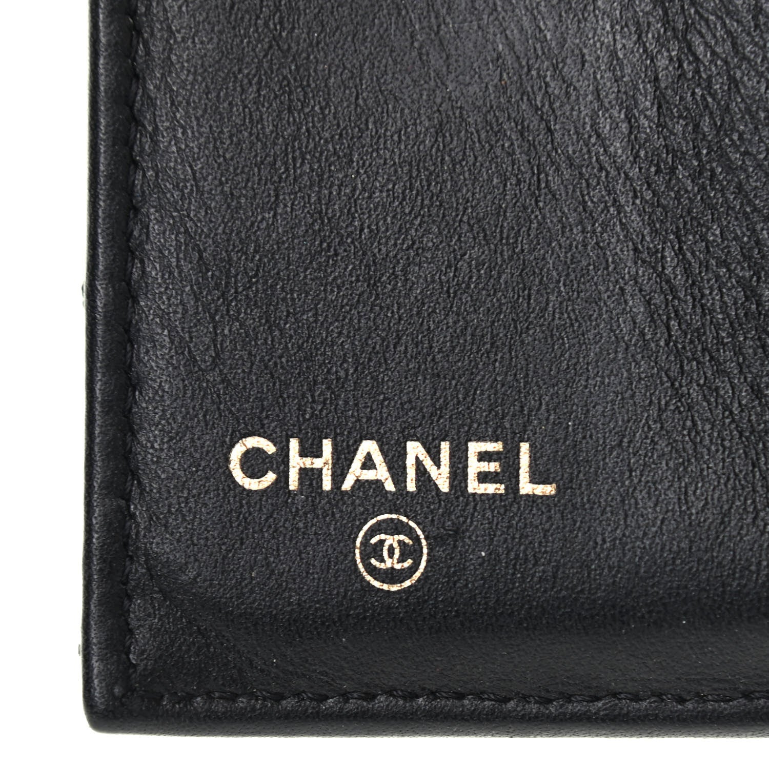Chanel Caviar Quilted Compact Boy Wallet Black 6 of 9