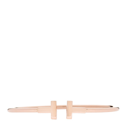 Tiffany 18K Rose Gold T Wire Bracelet 1 of 4