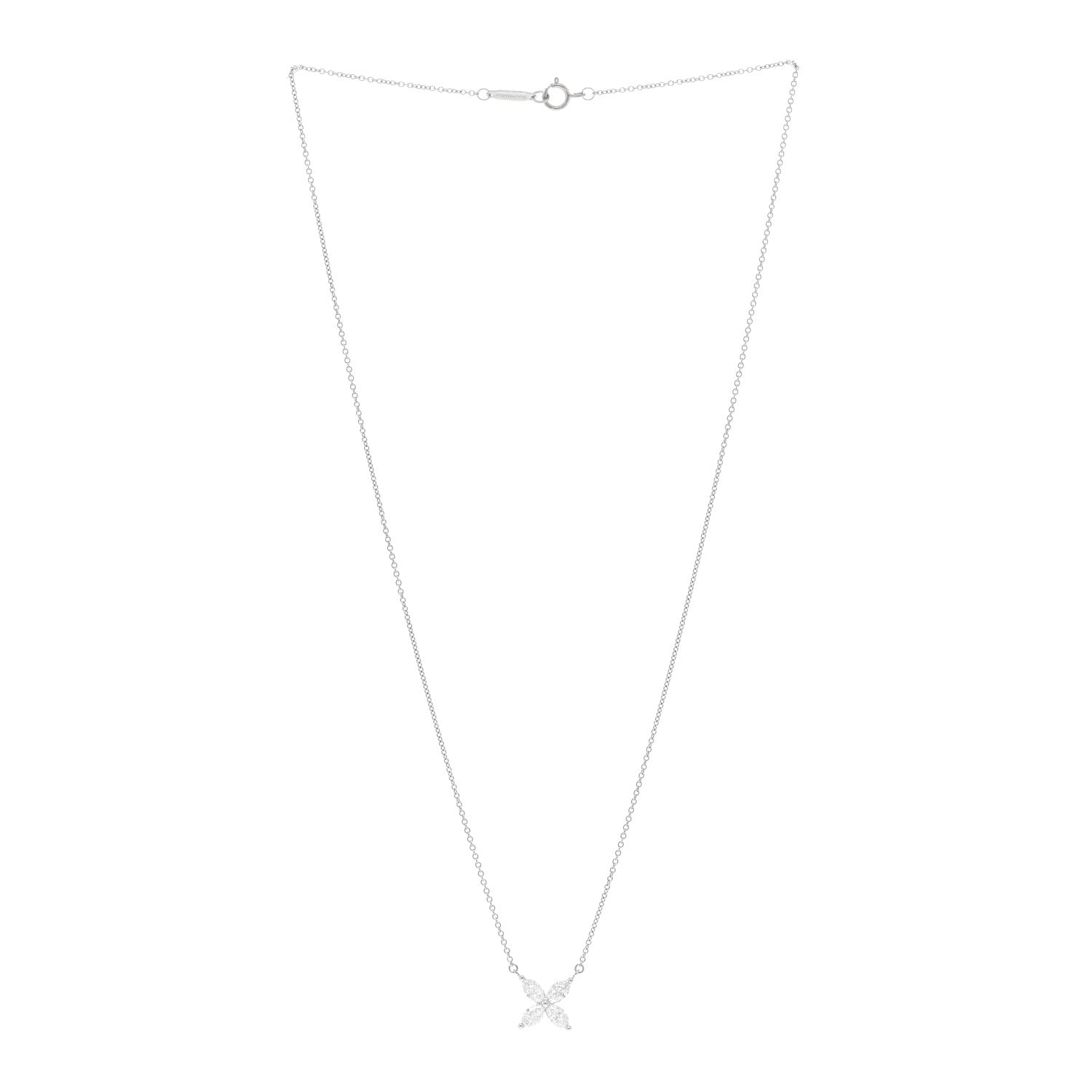 Tiffany Platinum Diamond Large Victoria Necklace 3 of 5