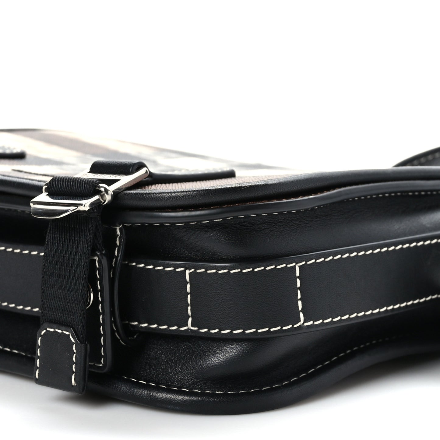 E-Canvas Giant Check Rider Crossbody Dark Cranberry