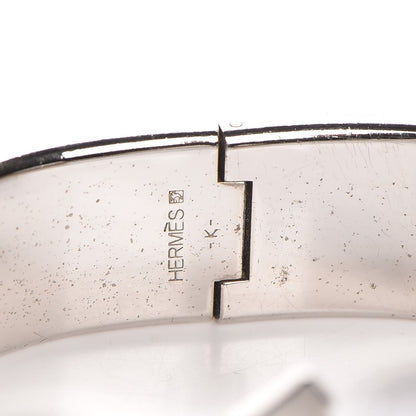 Hermes Enamel Wide Clic Clac H Bracelet GM Bleu Atoll 5 of 5
