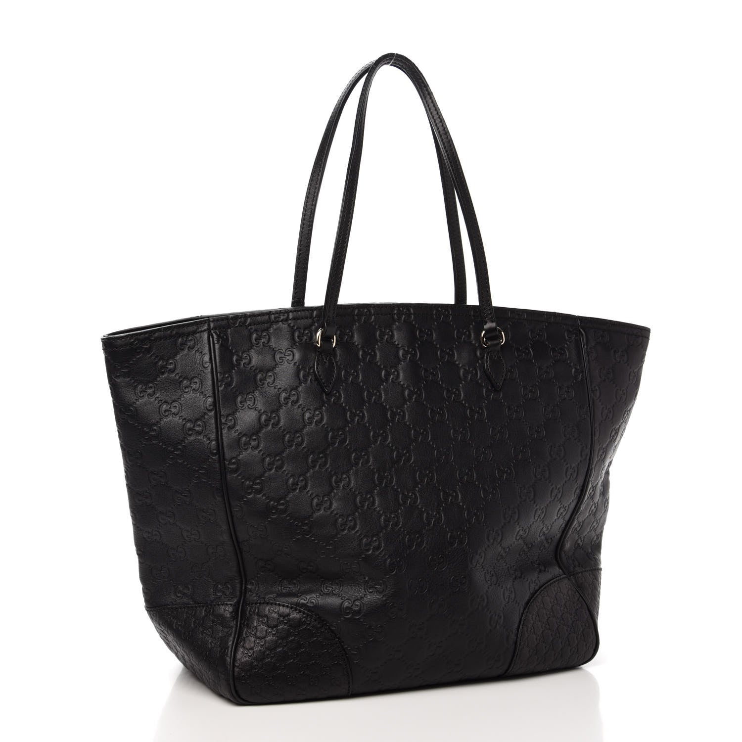 Gucci Guccissima Medium Bree Zippered Tote Black 3 of 13
