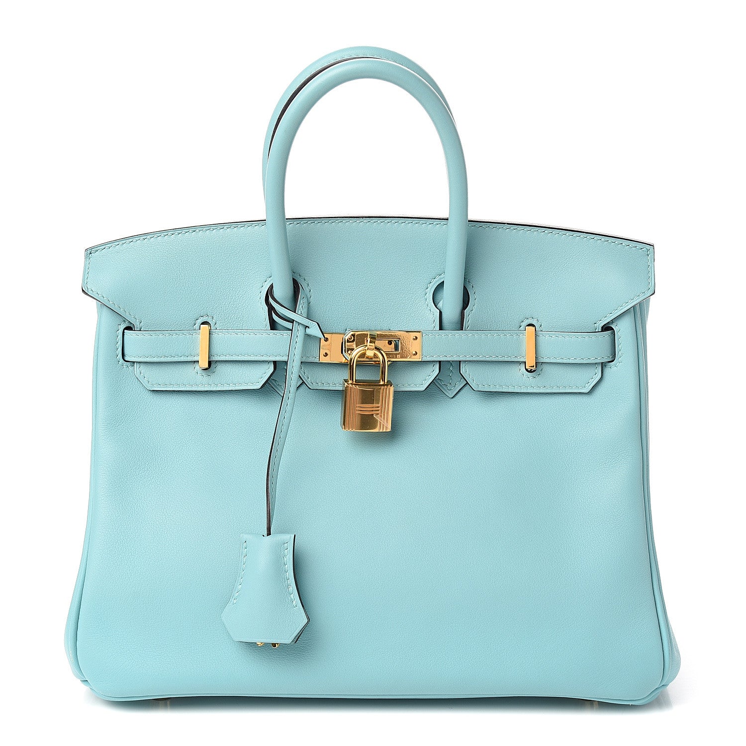Hermes Swift Birkin 25 Bleu Atoll 1 of 6