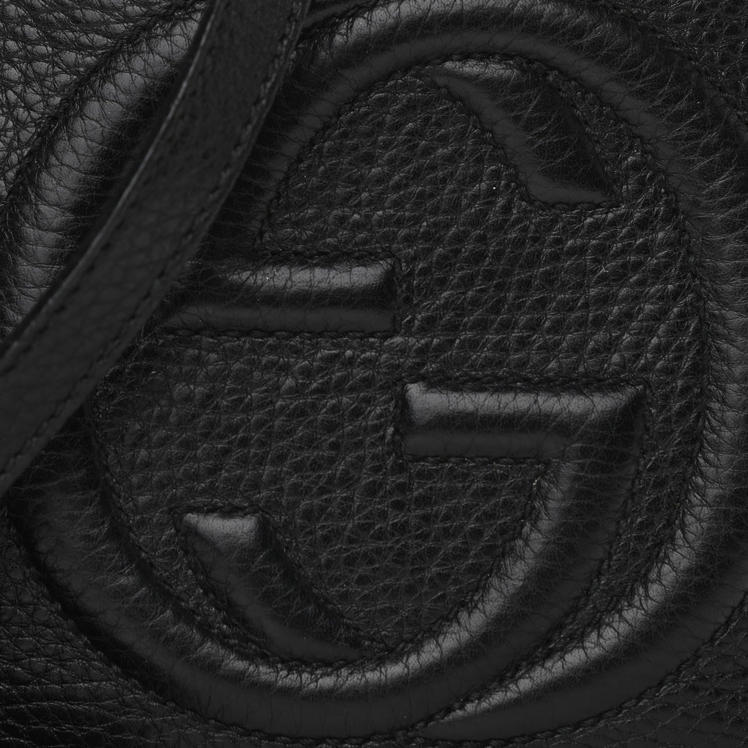Gucci Pebbled Calfskin Small Soho Disco Bag Black 9 of 17