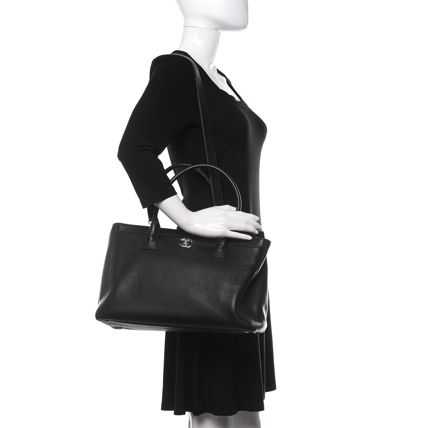Deerskin Cerf Executive Shopper Tote Black