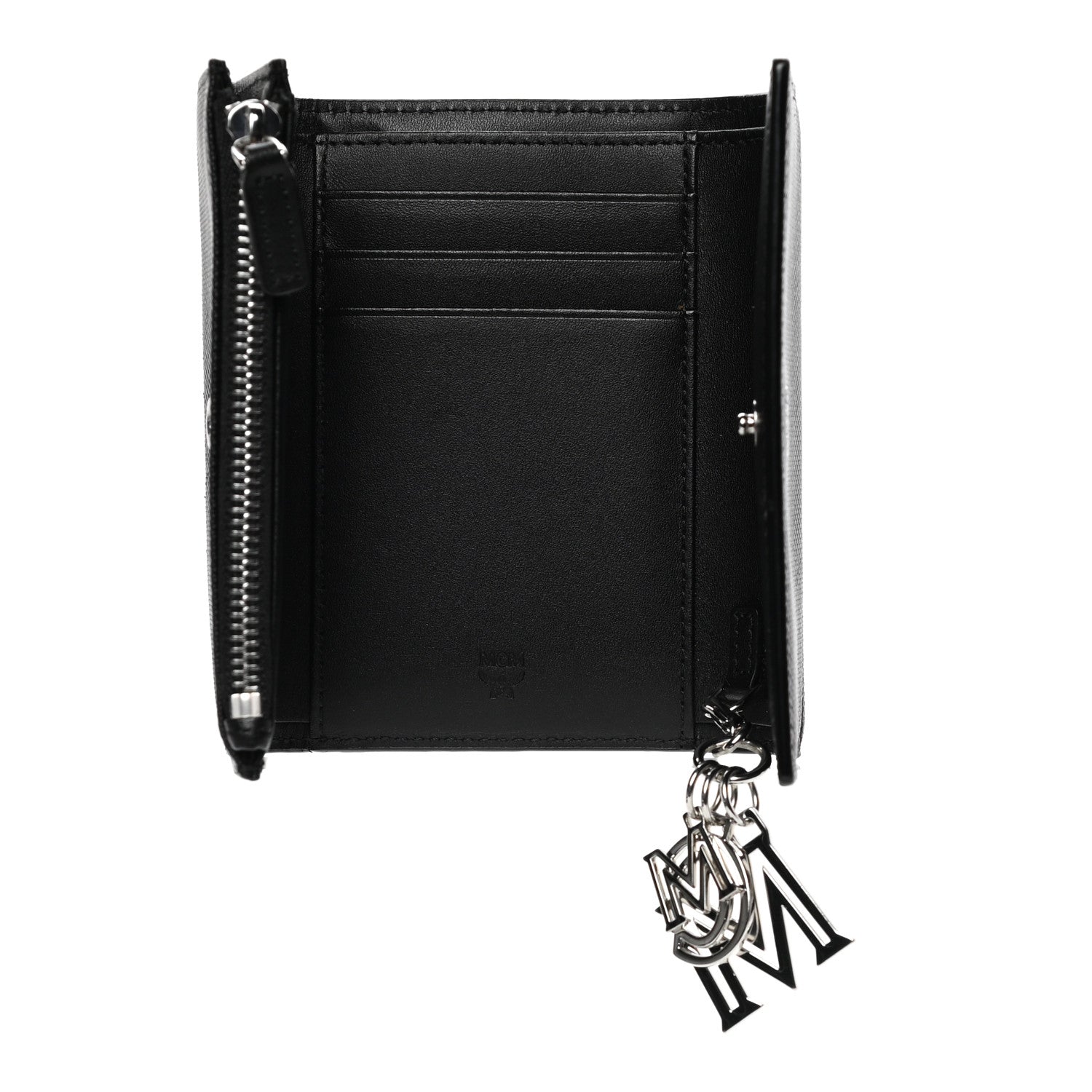 MCM Saffiano Tri-Fold Wallet Black 5 of 7