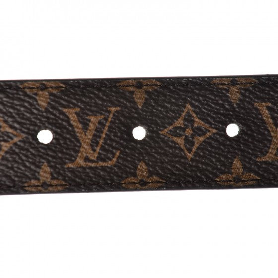 Louis Vuitton Calfskin Monogram 30mm LV Morningram Reversible Belt 85 34 Black 5 of 8
