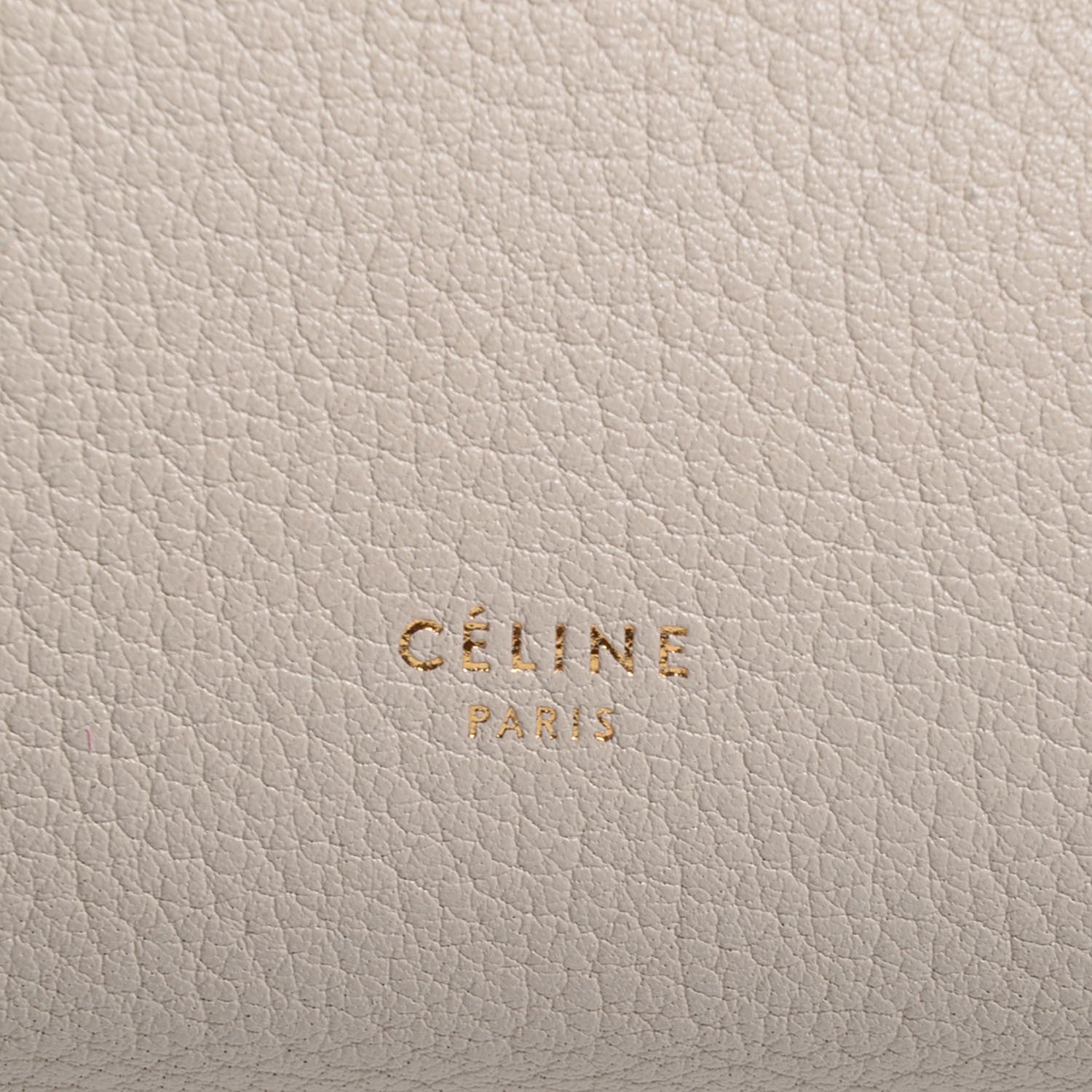 Celine Grained Calfskin Small Tie Knot Tote Chalk 9 of 9