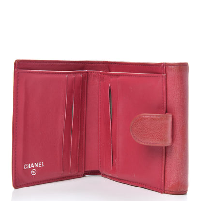 Chanel Caviar Sevruga Compact Wallet Fuchsia 5 of 14