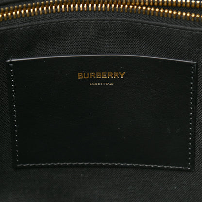 Burberry Wool Felt Striped Medium Freya Tote Warm Walnut 6 of 10